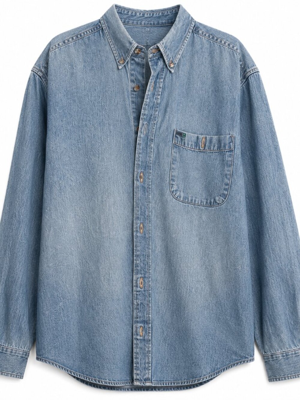 5/50$ or 10/90$

jean long sleeve button up